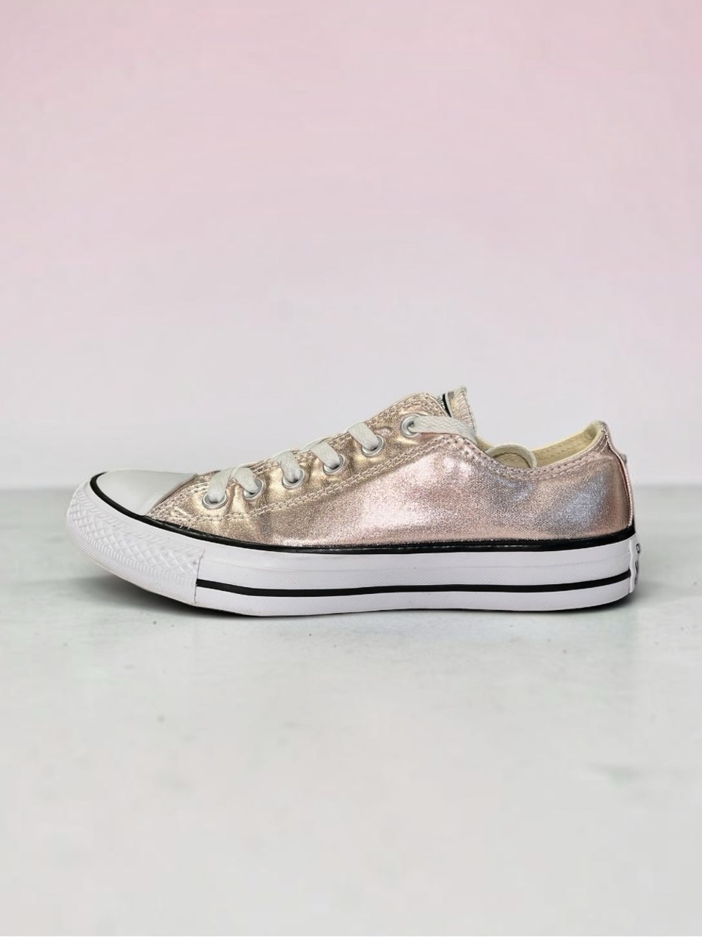 Converse Chuck Taylor All Star Rose Quartz Metallic Low Top Women’s 8 - Picture 4 of 11